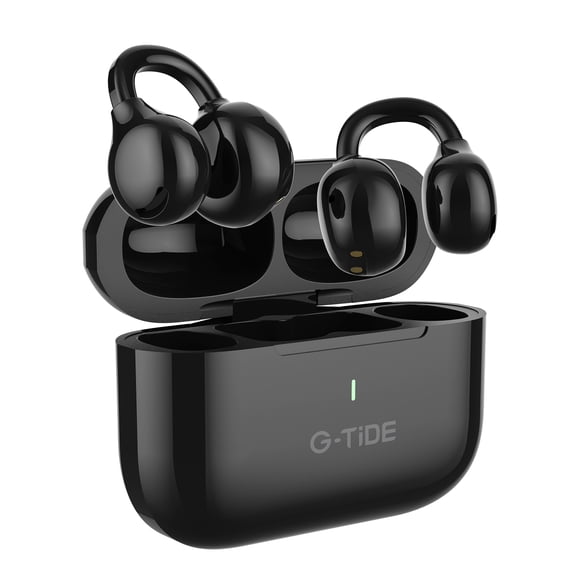 Auriculares Inteligentes Inalámbricos G-tide Clipon Hifi Tws Negro,Bluetooth 5.3,Cinco colores disponibles,Cancelación de ruido,Micrófono incorporado,Compatible con sistemas Android y iPhone