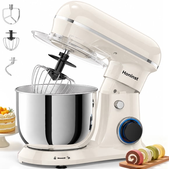 Batidora de Pedestal Planetaria Honinst 10 Velocidades Uso Doméstico Tazón de 4QT
