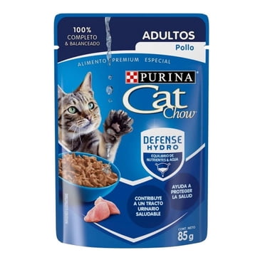 Alimento Húmedo Cat Chow Sabor Pollo 12 Sobres 85 g