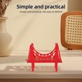 thumbnail image 4 of Puente de vías de tren de madera, accesorios, modelo de madera de dos pisos, divertidos juguetes ferroviarios para niños, para jugar en casa y en la escuela, 4 of 7