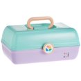thumbnail image 4 of Caboodles On-the-Go Girl Sea foam Lid and Lavender Base Vintage Case, 1 Pound, 4 of 9