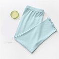 thumbnail image 4 of Leggings lisos de colores pastel para niñas pequeñas, pantalones ajustados suaves y elásticos para uso diario y juegos al aire libre, multicolor, 1 paquete, 2T-8T, 4 of 5