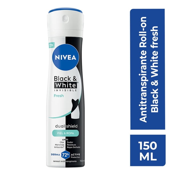 Imagen 2 de Antitranspirante NIVEA Black & White invisible black & white fresh spray 150 ml
