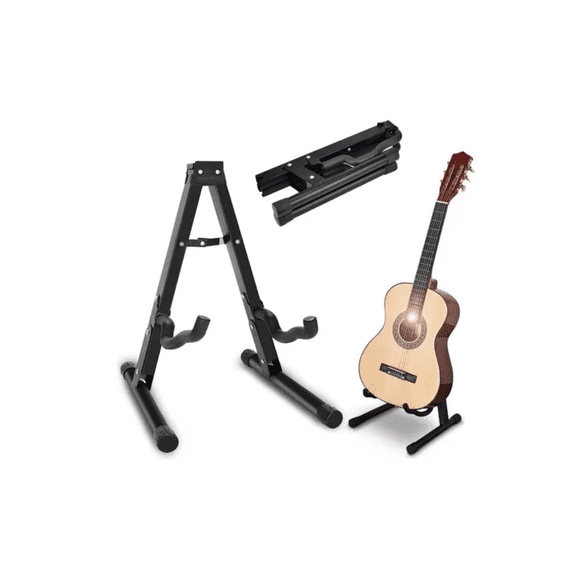 Base Soporte Para Guitarra O Bajo Metálico Transporte Fácil