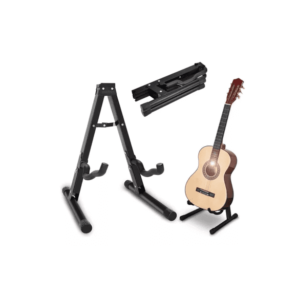 Base Soporte Para Guitarra O Bajo Metálico Transporte Fácil
