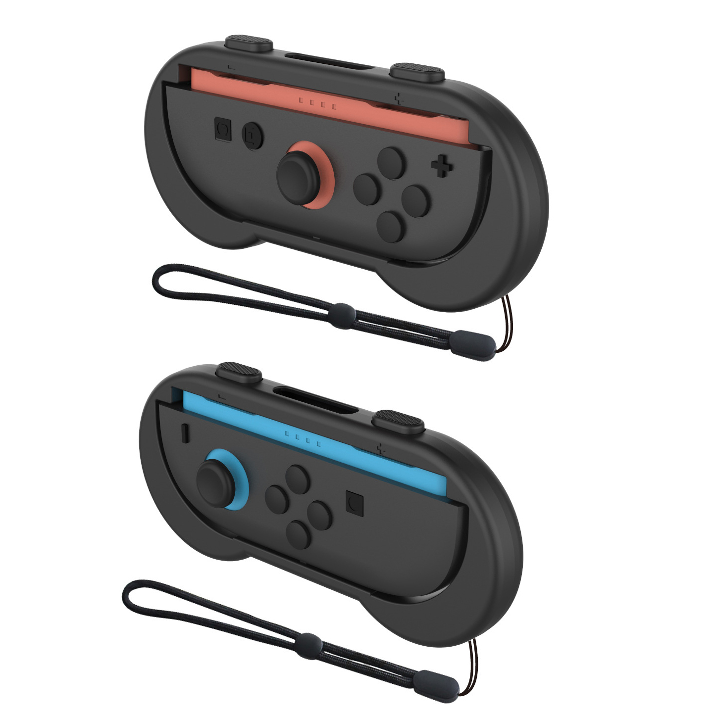 Pack de 2 empuñaduras para mandos izquierdo y derecho con correas para las manos, compatibles con Nintendo Switch 2