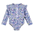 thumbnail image 1 of Gerber traje de baño bebe 1 pieza azul con cierre frontal y protección UPF, 1 of 5