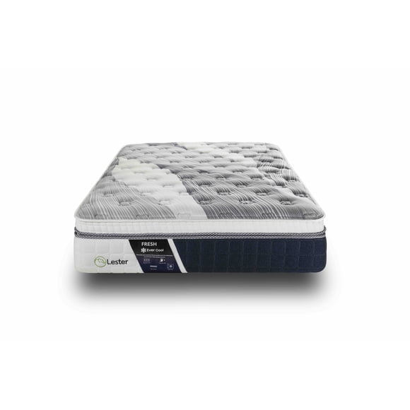 Lester Fresh Colchón Matrimonial Tela Fibras Frías - Memory Foam con Gel Frío Infusionado - Duerme Fresco - Firmeza Media/Alta
