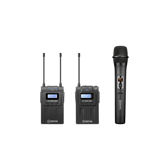 Micrófono Inalámbrico Boya BY-WM8 PRO-K4 Doble Canal UHD Negro