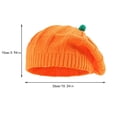 thumbnail image 3 of Gorro de Calabazas de Halloween y Gorro de Invierno de Punto para Bebé, Nueva Boina Cálida de Calabazas de Halloween, 3 of 7