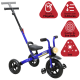 thumbnail image 3 of Triciclo 3 en 1 para Niños con Bastón, Bici y Bicicleta de Balance Plegable Torreta con Luz Soporta hasta 25 kg -  Azul, 3 of 8