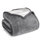 thumbnail image 1 of Manta de Cama de Felpa Sherpa Bare Home Reversible Liviana Tamaño Twin/Twin XL Gris, 1 of 6