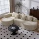 thumbnail image 1 of UTILIA Sofá Seccional Esquinero para Sala en L de 2 Piezas, Tapizado en Tela Chenille Suave, Asiento Profundo y Amplio, Base Antideslizante, Cojines de Espuma para Sala y Estancia, Beige, 1 of 4