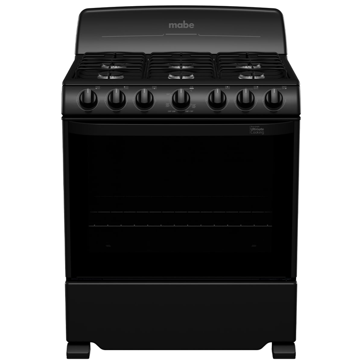 Estufa de Piso 76 cm (30 pulgadas) Negra Mabe - EM7620BAPN2