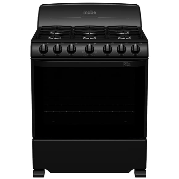 Estufa de Piso 76 cm (30 pulgadas) Negra Mabe - EM7620BAPN2