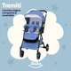 thumbnail image 2 of Carriola Para Bebé Reversible Plegable Tremiti Multiposiciones IBaby azul, 2 of 9