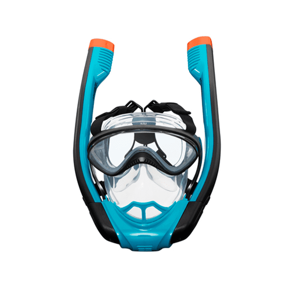 Máscara De Buceo Snorkel Doble Tubo Cara Completa Bestway