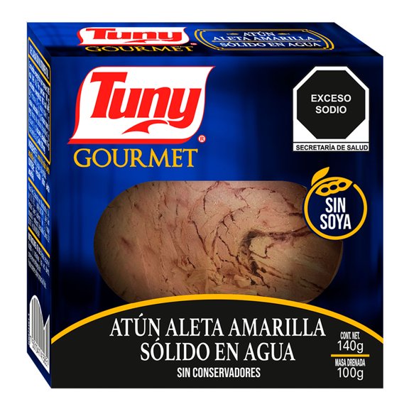 Atún Tuny Light gourmet sólido en agua 140 g