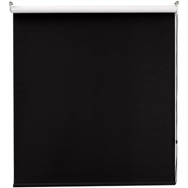 DecoKing Persiana para Ventana Enrollable Horizontal Blackout 140cm ancho x 180cm alto Negro