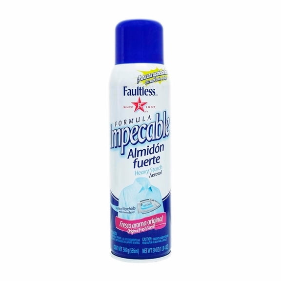 Almidón Faultless fresco aroma original en aerosol 585 ml