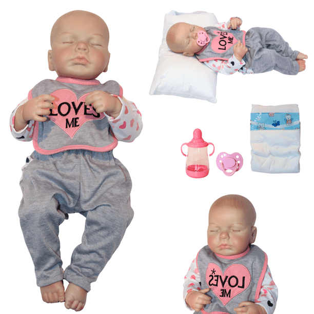 Muñeca Reborn Sara 48cm REDOLL | Caucho Suave Full Body | Movimiento Real y Pintura Avanzada | Kit d