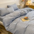 thumbnail image 4 of CaiYueKe Bedding Set Queen Size 4 Piece Duvet Cover Sheet Pillowcases Breathable Soft Microfiber All Season Hotel Bed Sheets Wrinkle Resistant Easy Care Modern Solid Color Bedroom Essentials, 4 of 7