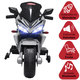 thumbnail image 3 of Moto Montable Eléctrica Deportiva 2 Ruedas para Niños Luz Bluetooth Dos Baterias 6V con Cargador Soporta Hasta 30kg - Gris, 3 of 8