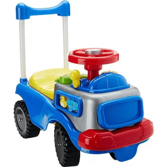 Carrito Montable Mytek color AZUL Modelo MY-5561P con música y sonidos