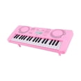 thumbnail image 2 of Piano de teclado eléctrico portátil de 37 teclas, instrumento musical de órgano electrónico antiguo Rosado, 2 of 9
