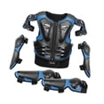 thumbnail image 4 of Traje de protección para motocicleta para niños, equipo de motocross, protector completo para niños con codos Azul, 4 of 9