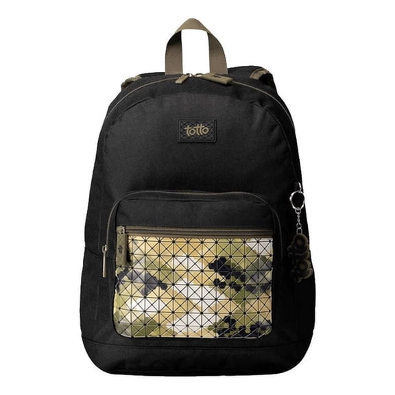 Mochila Escolar Para Niño Hexacam M Totto- Negro negro G