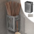 thumbnail image 1 of pstuiky Estantes de pared para cubiertos organizador multifuncional de plástico para palillos cuchillos y escurridores., 1 of 7