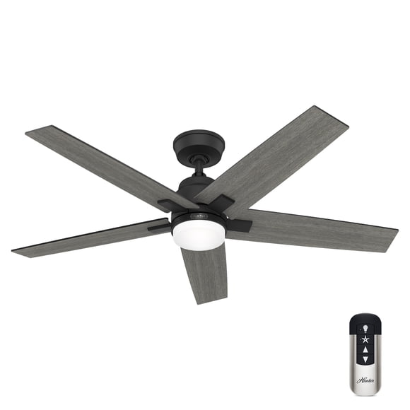 Ventilador de Techo Hunter 52 Pulgadas 5 Aspas Luz LED Control Remoto