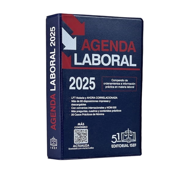 Libro Agenda Laboral 2025 Tapa Blanda, Autor Ediciones Fiscales Isef, Editorial Ediciones Fiscales Isef