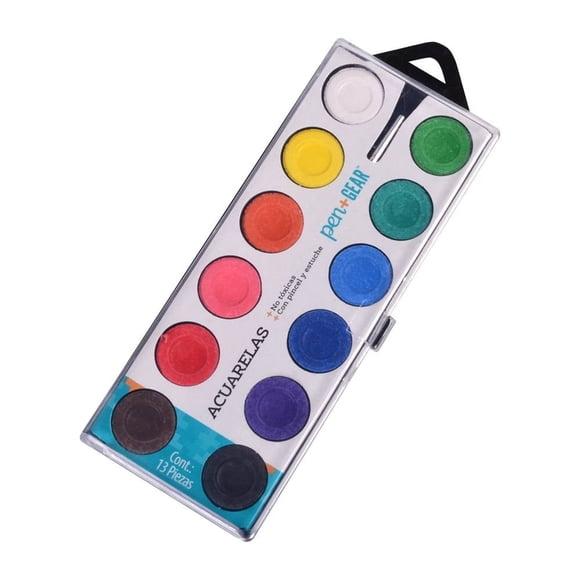 Acuarela Pen+Gear 12 colores con pincel en estuche