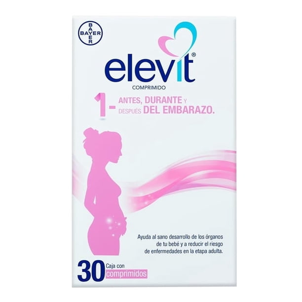 Multivitamínico Elevit Para el embarazo, Caja con 3 comprimidos