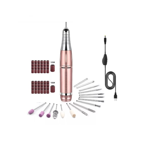 Pulidor Esmeril Taladro Para Uñas Acrílicas 35000rpm Rosa Oro Lab.G  Pulidor Esmeril De Uñas