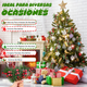 thumbnail image 3 of 10 Piezas De Adornos Navideños Arboles De Bayas De Pino Xtellar rojo, 3 of 4