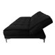 thumbnail image 4 of Sofa Cama Reclinable El Bazar Store Zeus Negro Terciopelo Futon 3 posiciones Abotonado Sala, 4 of 6