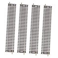 thumbnail image 2 of 4 piezas de vías de ferrocarril a escala HO, accesorios versátiles para manualidades de bricolaje, vías de ferrocarril para 1:87 241 cm x 3 cm, 2 of 9