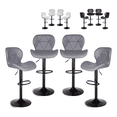 thumbnail image 1 of Set De 4 Bancos De Cocina Barra Silla Taburete Respaldo Alto, 1 of 7