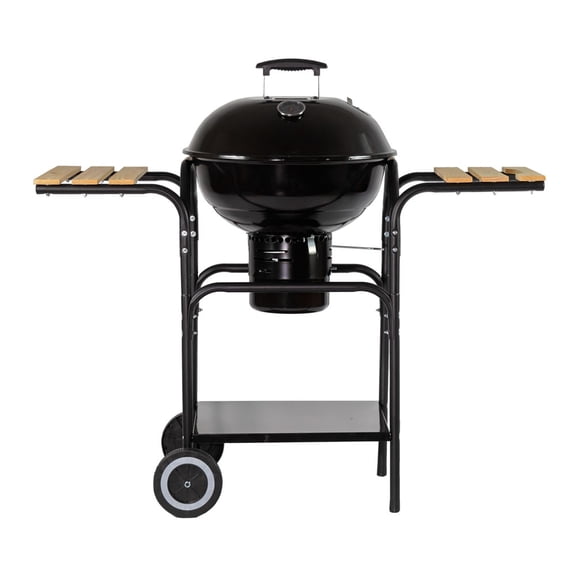 Asador de Carbón con Mesas Laterales, 18 Pulgadas con Termómetro y Bandeja de cenizas AVERA AC18ML