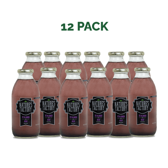 Natures Factory Té Blanco Sabor Acaí Sin Azúcar | 12 Piezas