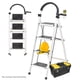thumbnail image 1 of Escalera Acero Tijera Tubular 4 Peldaños Plegable Portátil, 1 of 8