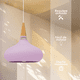 thumbnail image 3 of Lampara De Techo Colgante Macaron Retro Con Madera 20 Cm de Diámetro ilios innova  Rosa, 3 of 9