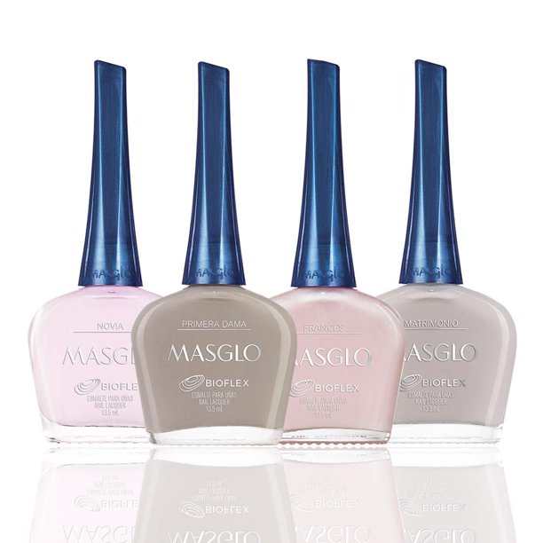 Set de esmaltes de uñas MASGLO Tradicional 13-Free 15ml x4