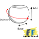 thumbnail image 3 of Maceta de Fibra de Vidrio Mod. Esfera Chica Blanco, 3 of 5