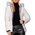 thumbnail image 4 of Chamarra Para Mujer Shendy Vendy Con Gorro Removible Peluche Suave., 4 of 5