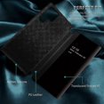 thumbnail image 4 of Leather & Translucent Matte Folio Flip Case Compatible Samsung Galaxy S23 Ultra/s23 Plus/s23 With Window View Function, 4 of 5