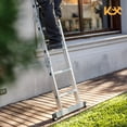 thumbnail image 4 of Escalera Plegable 2.7 m 8 Peldaños Aluminio Multiposiciones 150 kg Kingsman gris, 4 of 7